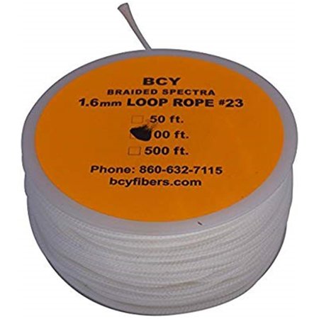 BCY BCY 79936 100 ft. Size 23 Loop Rope; Black 79936